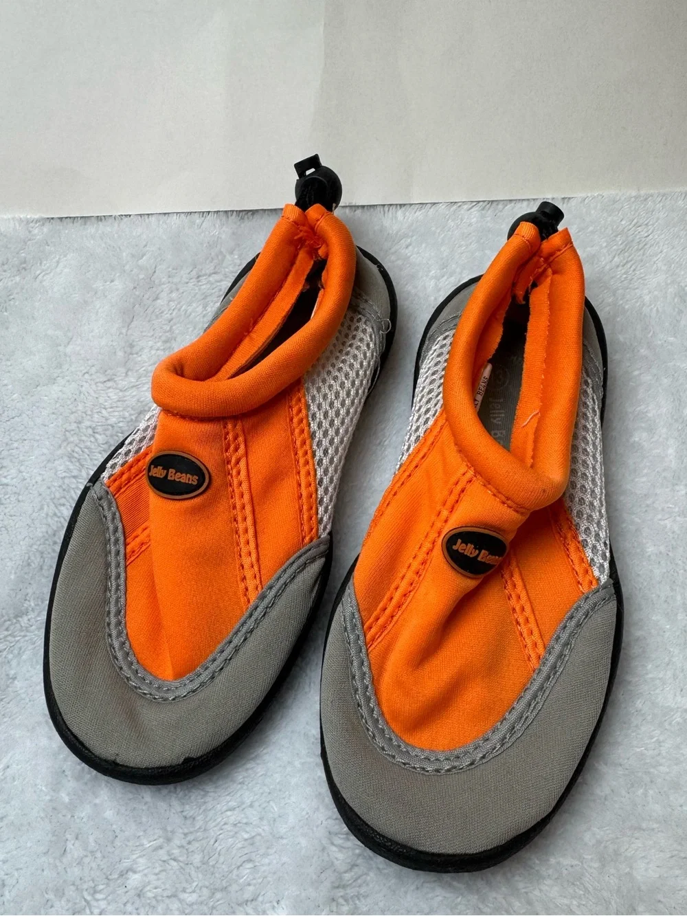 Jelly Beans Bright Orange and Gray Kids Water Shoes | Little Kids Size 13